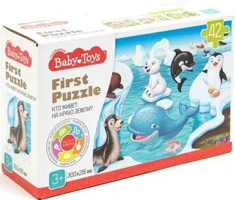 Baby Toys First Puzzle. Кто живет на краю земли 04188