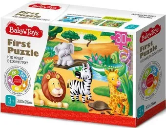 Baby Toys First Puzzle. Кто живет в Джунглях 04187