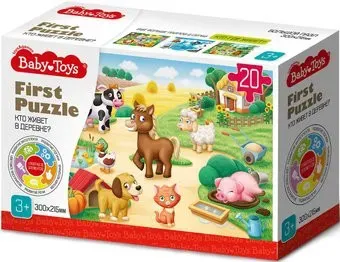 Baby Toys First Puzzle. Кто живет в Деревне 04189