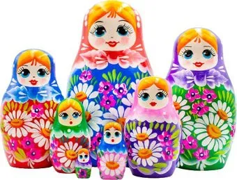 Брестская Фабрика Сувениров Разноцветная радужная (набор 7 шт)