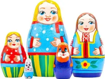 Брестская Фабрика Сувениров Русская семья (набор 5 шт)