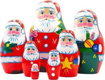 Брестская Фабрика Сувениров В виде Санта Клауса (набор 7 шт)