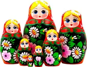 Брестская Фабрика Сувениров С цветами лилии и ромашки (набор 7 шт)