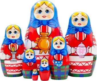 Брестская Фабрика Сувениров С самоваром (набор 7 шт)