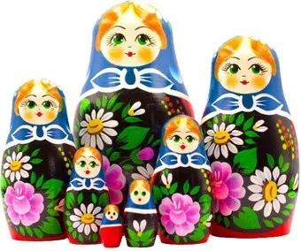 Брестская Фабрика Сувениров C георгинами и ромашками (набор 7 шт)
