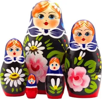 Брестская Фабрика Сувениров C георгинами и ромашками (набор 5 шт)