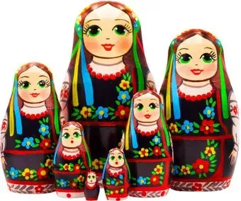 Брестская Фабрика Сувениров В украинской вышиванке (набор 7 шт)