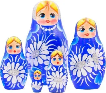 Брестская Фабрика Сувениров В синем наряде с ромашками (набор 5 шт)