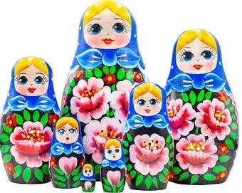 Брестская Фабрика Сувениров В сарафане с розами (набор 7 шт)