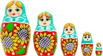 Брестская Фабрика Сувениров В сарафане с подсолнухами (набор 5 шт)