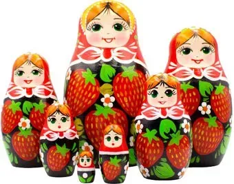 Брестская Фабрика Сувениров В сарафане с клубникой (набор 7 шт)