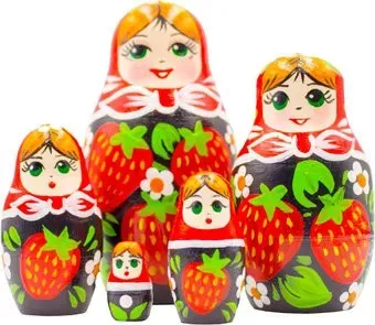 Брестская Фабрика Сувениров В сарафане с клубникой (набор 5 шт)