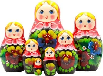 Брестская Фабрика Сувениров В сарафане с анютиными глазками (набор 7 шт)