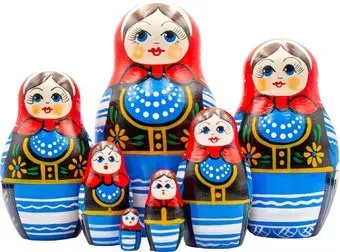 Брестская Фабрика Сувениров В польском народном костюме (набор 7 шт)