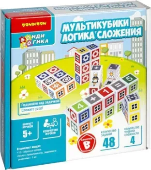 Bondibon Мультикубики. Логика сложения ВВ5081