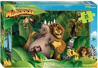 Step Puzzle Мадагаскар-3 (35 эл.)