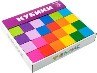 Томик Кубики цветные 1-45