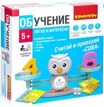 Bondibon Считай и проверяй. Сова ВВ5193