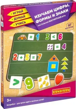 Bondibon Магнитный театр. Изучаем цифры, формы и знаки ВВ4417