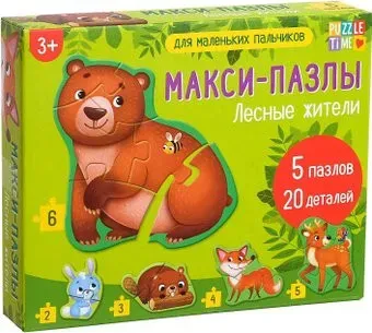 Puzzle Time Макси-пазлы Лесные жители 5378740