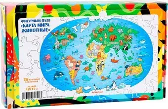 ToySib Карта мира. Животные 9218267