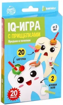 Zabiaka Вредное и полезное. IQ-игра с прищепками 5352365