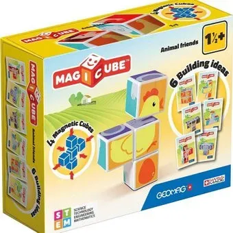 Geomag Магнитные кубики зверята GM132