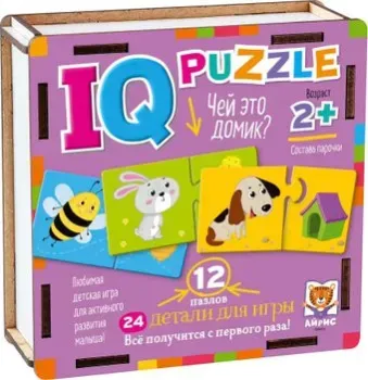 Айрис-Пресс IQ деревянный. Чей это домик? 2+ 9785811282654