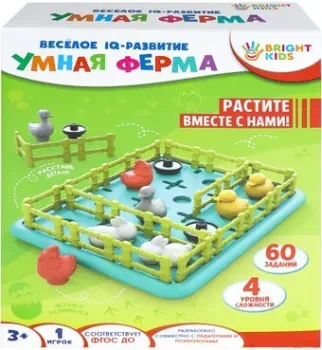 Рыжий кот Головоломка Веселое IQ-развитие. Умная ферма ИК-8709