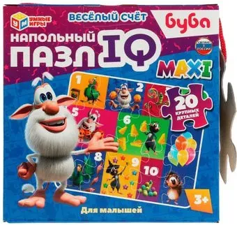 Умные игры Веселый счет. Буба. Напольный пазл IQ max 4680107940742
