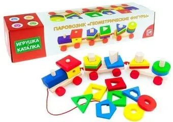 Анданте Паровозик-каталка. Геометрические фигуры РДИ-Д1017а