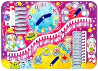 WoodLand Toys Часы-календарь Галактика 094110