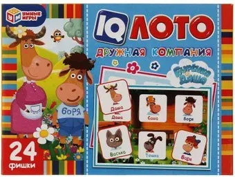 Умные игры IQ-лото. Бурёнка Даша. Дружная компания 4680107925305
