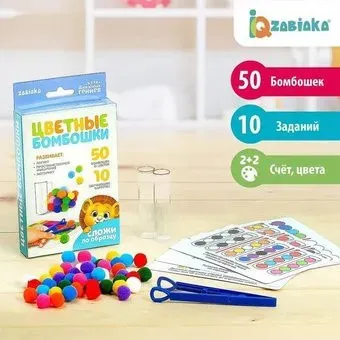 Zabiaka Цветные бомбошки. Сложи по образцу 4316488