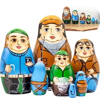 Брестская Фабрика Сувениров Рыбаки (набор 7 шт)