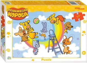 Step Puzzle Оранжевая корова new 1 91434 (35 эл)
