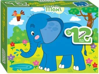 Step Puzzle Mini-maxi Слоник 86004 (12 эл)