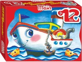Step Puzzle Mini-maxi Пароходик 87004 (12 эл)