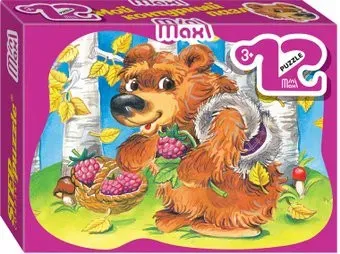 Step Puzzle Mini-maxi Медвежонок 87002 (12 эл)