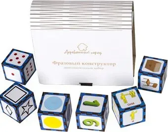 Деревянный город Кубики. Конструктор фразовый Л032-АNT