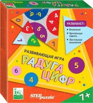 Step Puzzle Радуга цифр. Тримино. IQ Step 76049