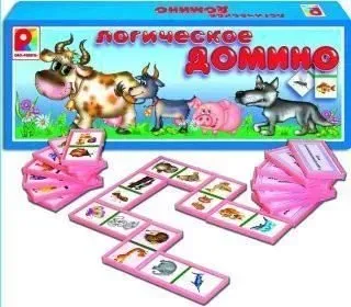 Радуга Логическое домино Животные С-534