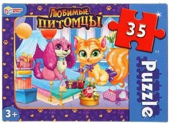 Умные игры Макси-пазлы Любимые питомцы 4680107918086