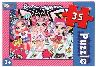 Умные игры Макси-пазлы Веселые подружки 4680107918079