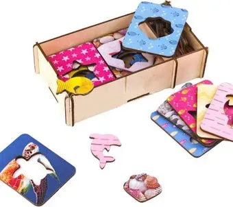 WoodLand Toys Доски Сегена. Морские животные 068205