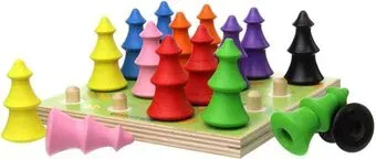 WoodLand Toys Цветные елочки 152304