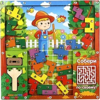 WoodLand Toys Тетрис магнитный. Огород 065301
