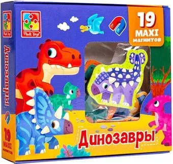 Vladi Toys Набор магнитов Динозавры VT3106-17
