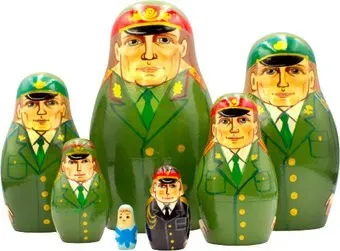 Брестская Фабрика Сувениров В военной форме России (набор 7 шт)