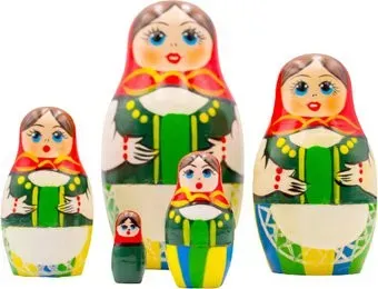 Брестская Фабрика Сувениров В немецком платье Dirndl (набор 5 шт)